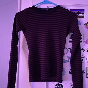 Brandy Melville long sleeve striped tee